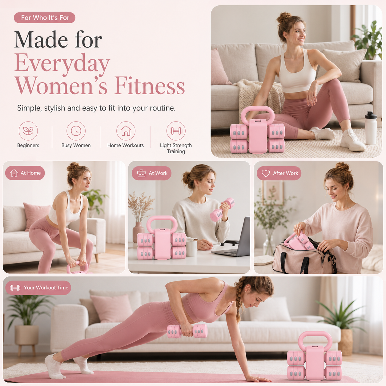Dumbbell Kettlebell Set