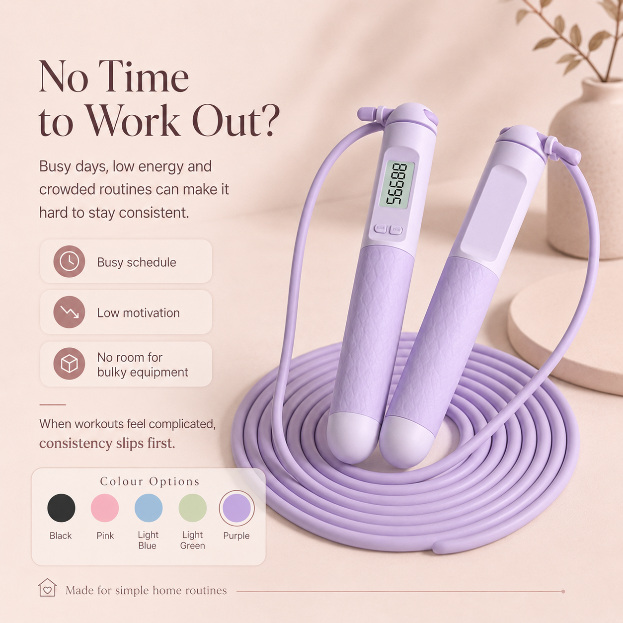 Smart Cardio Jump Rope for Women