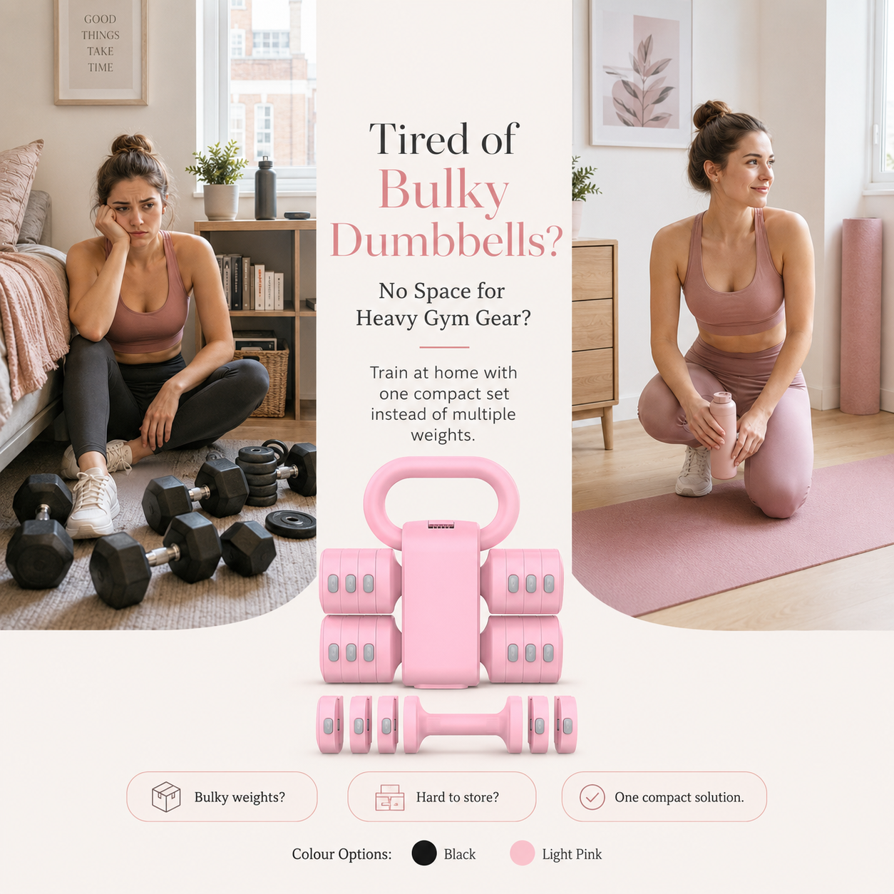 Dumbbell Kettlebell Set