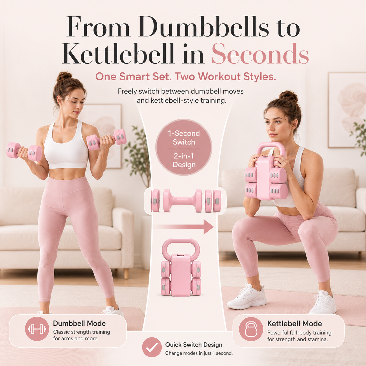 Dumbbell Kettlebell Set
