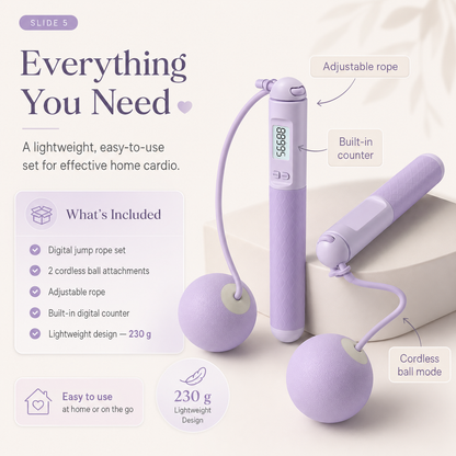 Smart Cardio Jump Rope for Women
