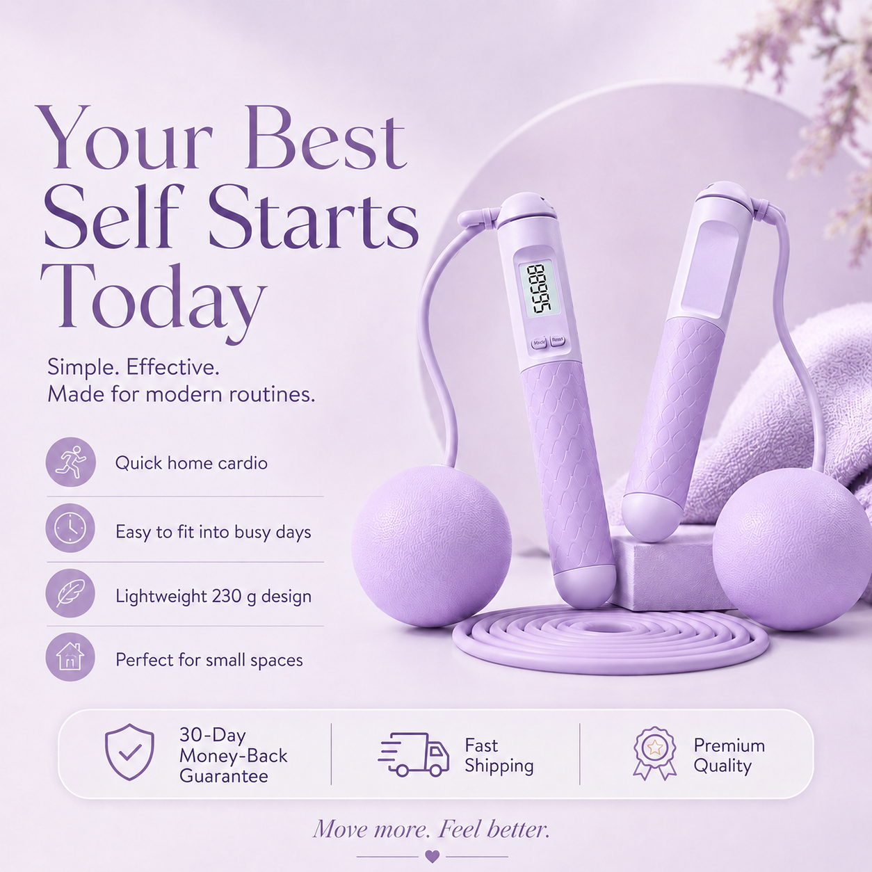 Smart Cardio Jump Rope for Women